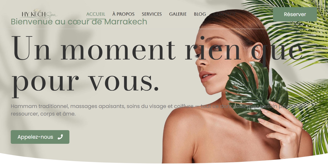 Hykech Spa website screenshot